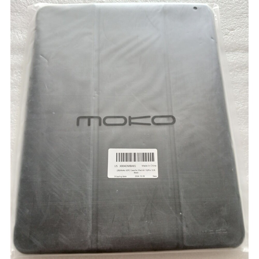 MoKo Clear & Black Case for iPad Air 13” (M2, 2024) / iPad Pro 12.9 Folding New